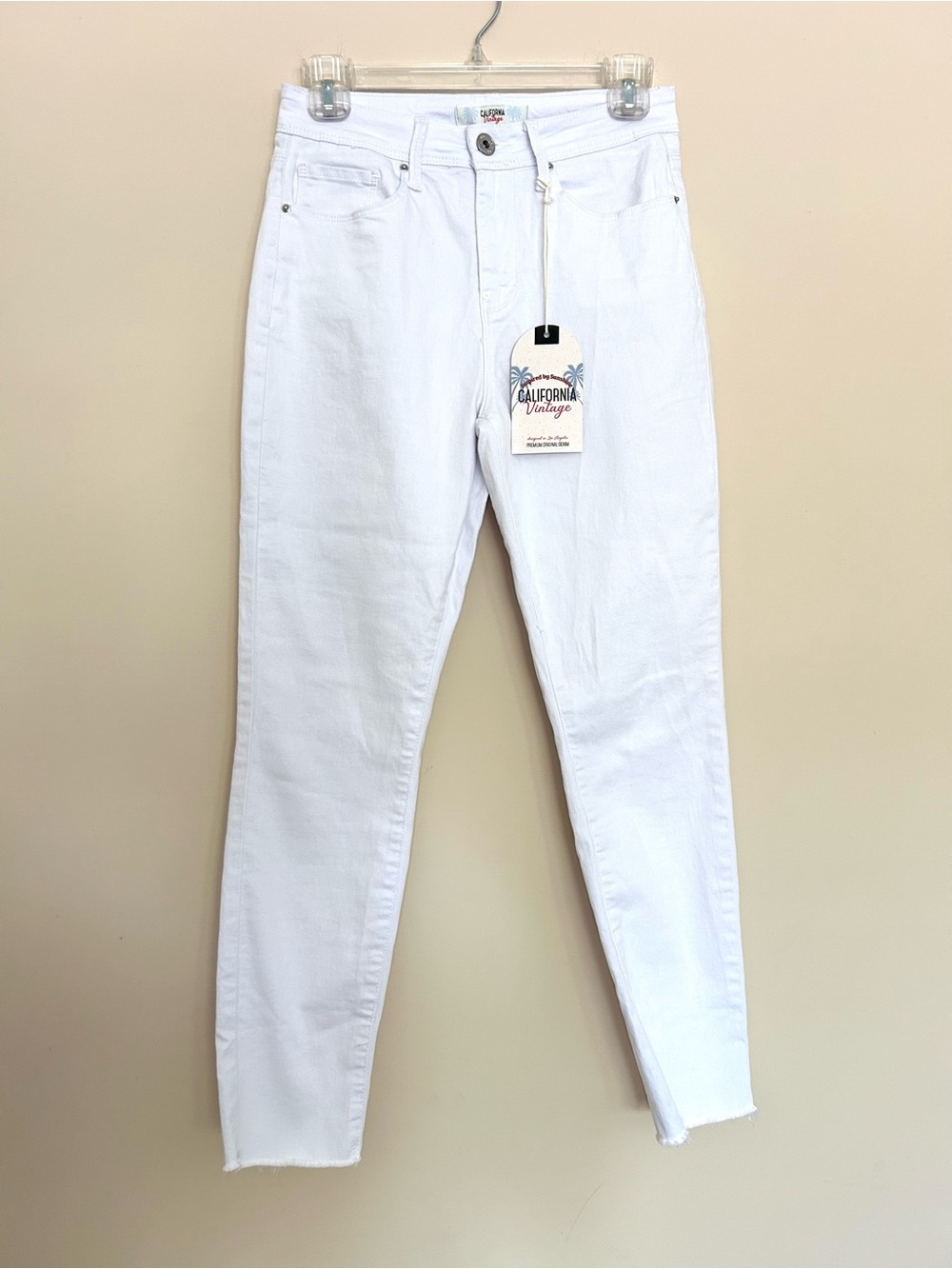 NWT California Vintage Women’s White High-Rise Denim Skinny Jeans
